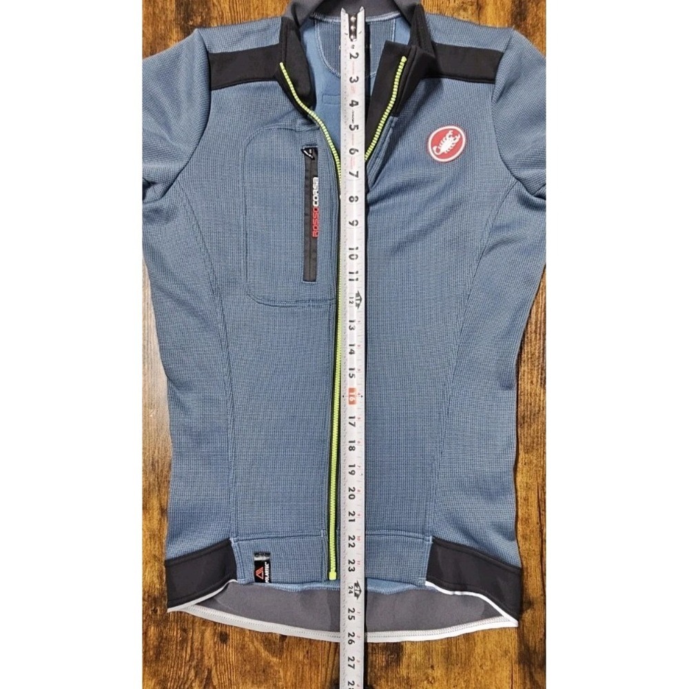 Castelli Rosso Corsa Jersey/Jacket, Men's Blue / Black Small Polartec - Picture 5 of 10